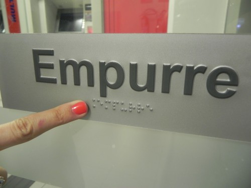 Placa para sinalização em Braille Placas de sinalização em Braille