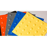 Pisos táteis de bolinha