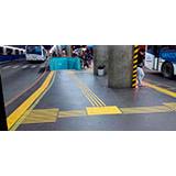 Pisos táteis em PVC