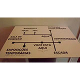 Placa para sinalização em Braille